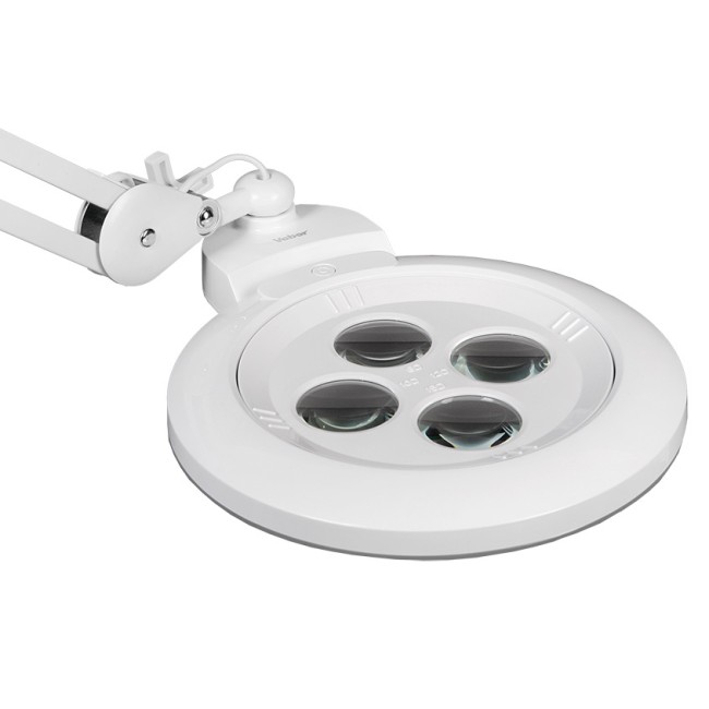 Лупа-лампа на струбцине Veber LED Bi-color, со сменными линзами и подсветкой (8608D) Лупа-лампа на струбцине Veber LED Bi-color, со сменными линзами и подсветкой (8608D)