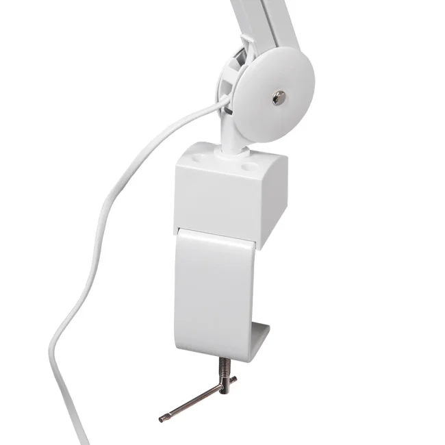 Лупа-лампа на струбцине Veber LED Bi-color, со сменными линзами и подсветкой (8608D)