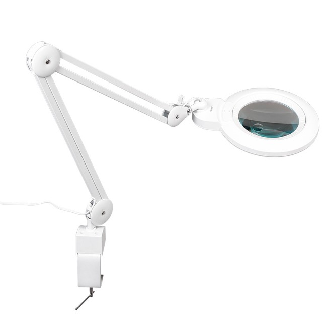 Лупа-лампа на струбцине Veber LED Bi-color, со сменными линзами и подсветкой (8608D) Лупа-лампа на струбцине Veber LED Bi-color, со сменными линзами и подсветкой (8608D)