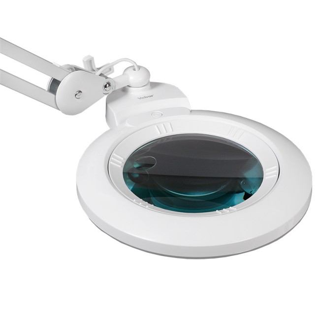 Лупа-лампа на струбцине Veber LED Bi-color, со сменными линзами и подсветкой (8608D) Лупа-лампа на струбцине Veber LED Bi-color, со сменными линзами и подсветкой (8608D)