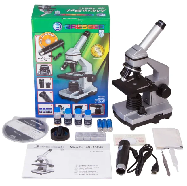 Микроскоп цифровой Bresser Junior 40x-1024x, без кейса Микроскоп цифровой Bresser Junior 40x-1024x, без кейса