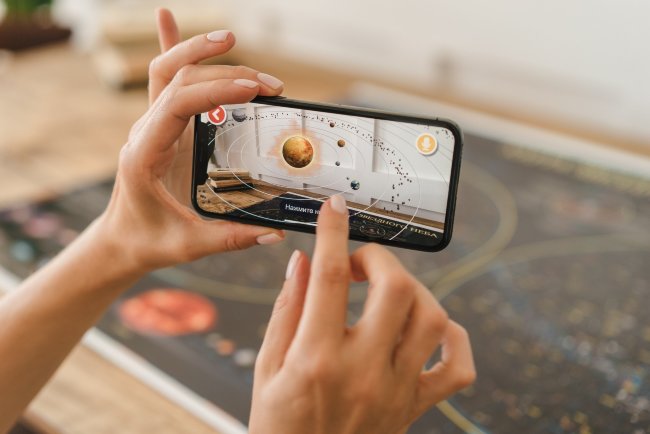 Карта Звездное небо/планеты интерактивная 60х40 см