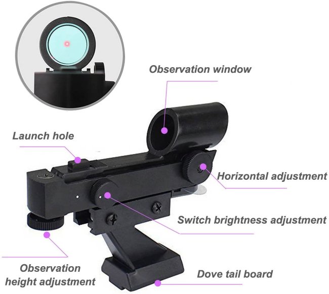 Искатель SVBONY с красной точкой