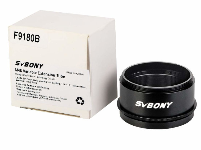 Удлиняющая трубка SVBONY M48, переменной длины 24-35 мм Удлиняющая трубка SVBONY M48, переменной длины 24-35 мм