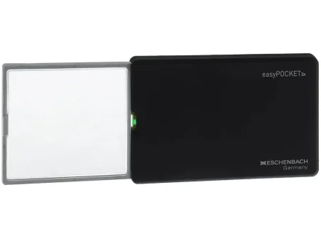 Лупа асферическая Eschenbach easyPOCKET, 50х45 мм, 3.0х (черная)