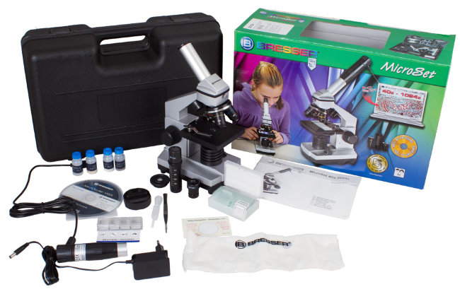 Микроскоп цифровой Bresser Junior 40x-1024x, в кейсе Микроскоп цифровой Bresser Junior 40x-1024x, в кейсе