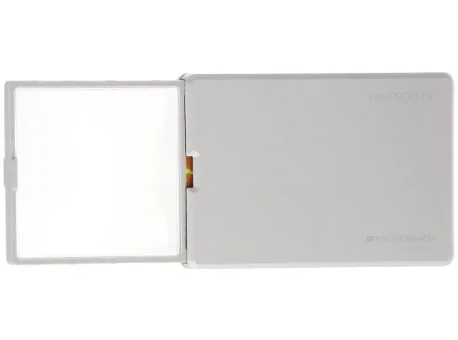 Лупа асферическая Eschenbach easyPOCKET, 50х45 мм, 3.0х (серебристая)