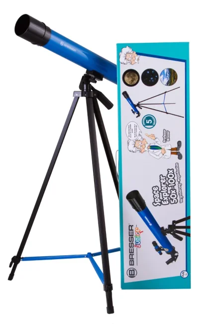 Телескоп Bresser Junior Space Explorer 45/600 AZ, синий Телескоп Bresser Junior Space Explorer 45/600 AZ, синий
