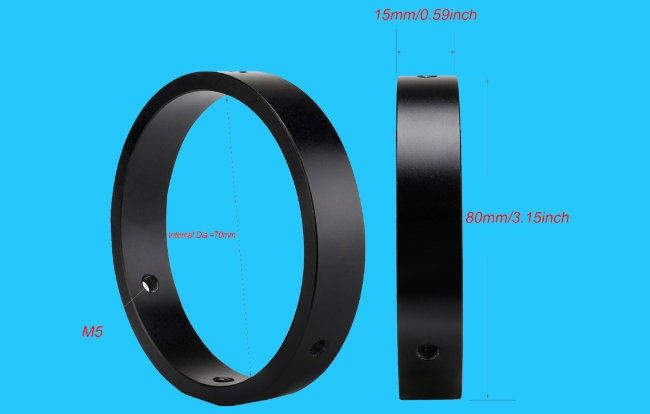 Крепежные кольца с пластиной SVBONY для искателя и гида, 43-70 мм