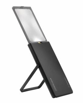 Лупа асферическая Eschenbach easyPOCKET XL, 78х50 мм, 2.5х (черная)