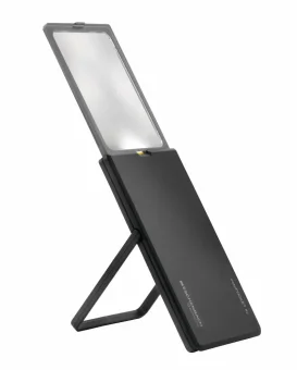 Лупа асферическая Eschenbach easyPOCKET XL, 78х50 мм, 2.5х (черная)