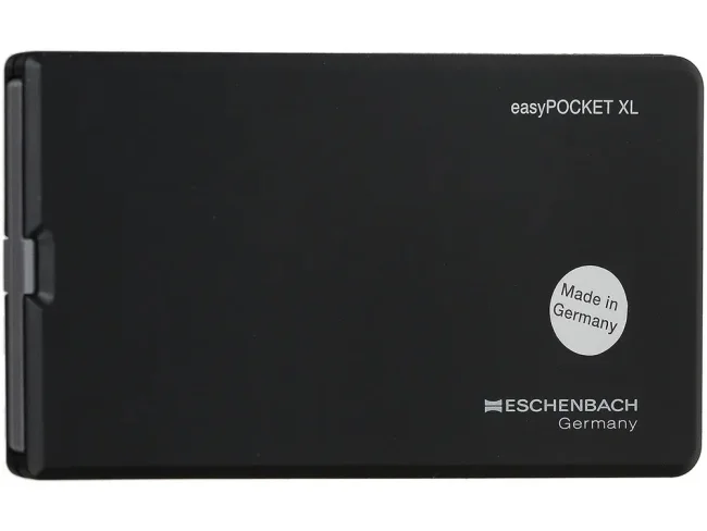 Лупа асферическая Eschenbach easyPOCKET XL, 78х50 мм, 2.5х (черная) Лупа асферическая Eschenbach easyPOCKET XL, 78х50 мм, 2.5х (черная)