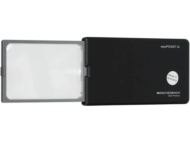 Лупа асферическая Eschenbach easyPOCKET XL, 78х50 мм, 2.5х (черная) Лупа асферическая Eschenbach easyPOCKET XL, 78х50 мм, 2.5х (черная)