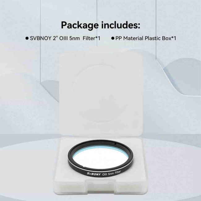 Фильтр SVBONY OIII 5nm, 2" Фильтр SVBONY OIII 5nm, 2"