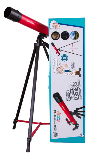 Телескоп Bresser Junior Space Explorer 45/600 AZ, красный Телескоп Bresser Junior Space Explorer 45/600 AZ, красный