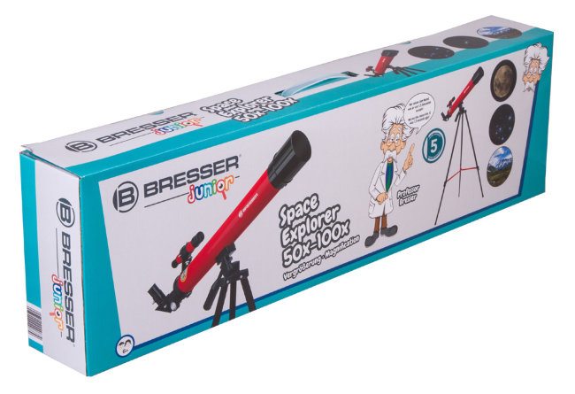 Телескоп Bresser Junior Space Explorer 45/600 AZ, красный Телескоп Bresser Junior Space Explorer 45/600 AZ, красный