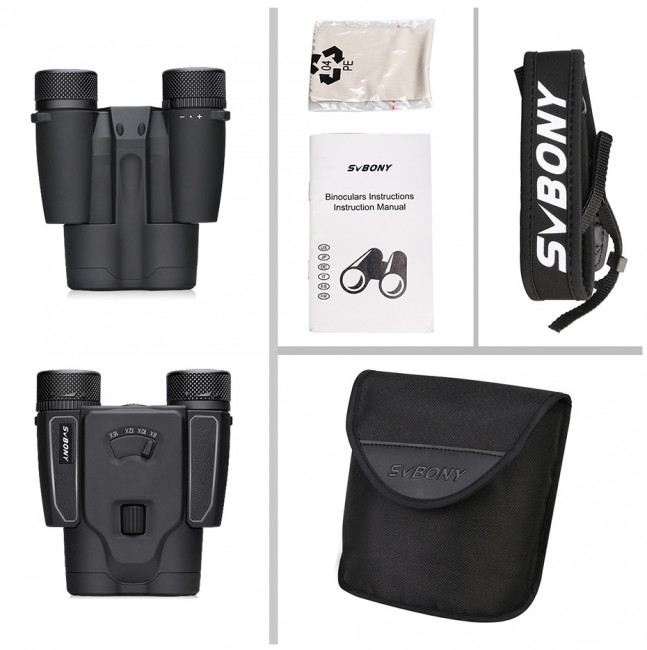Бинокль SVBONY 8-16x25 (SV203) Бинокль SVBONY 8-16x25 (SV203)