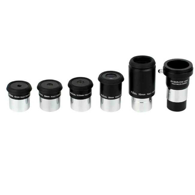 Набор окуляров SVBONY Plossl, 1,25" (6, 10, 12,5, 20, 32 мм, Линза Барлоу 2х) Набор окуляров SVBONY Plossl, 1,25" (6, 10, 12,5, 20, 32 мм, Линза Барлоу 2х)