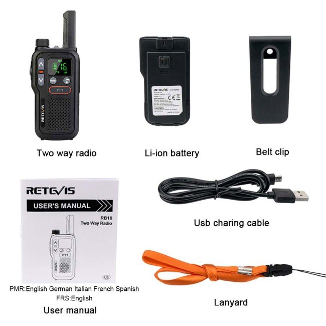 Рация Retevis Walkie-Talkie RB618 (вариант В)