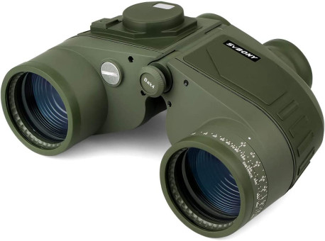 Бинокль SVBONY 7x50 морской с дальномером и компасом (F9307G)