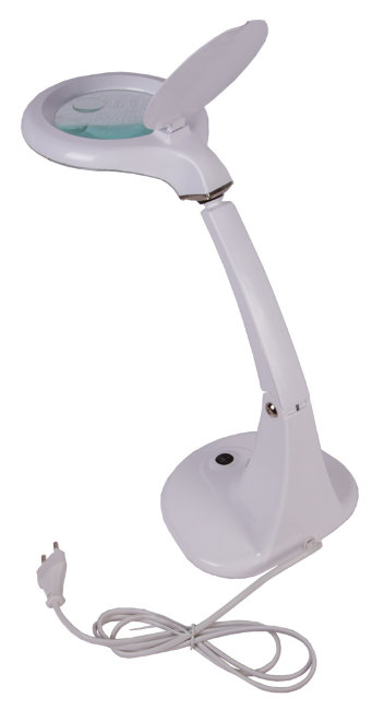 Лупа настольная Bresser 2х/4x, 100 мм, с подсветкой