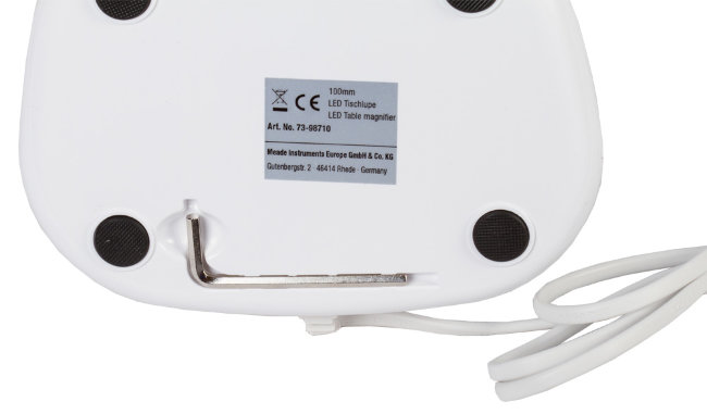 Лупа настольная Bresser 2х/4x, 100 мм, с подсветкой