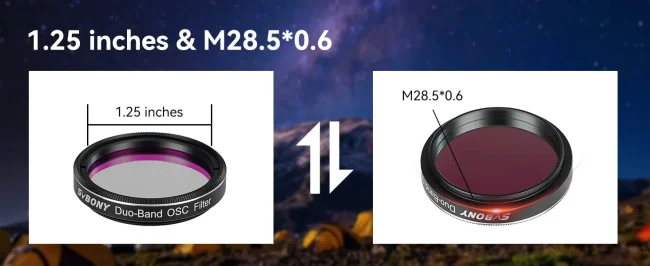Фильтр SVBONY Dual-Band H-Alpha OIII 7nm, 1,25" Фильтр SVBONY Dual-Band H-Alpha OIII 7nm, 1,25"