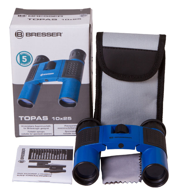 Бинокль Bresser Topas 10x25 Blue Бинокль Bresser Topas 10x25 Blue