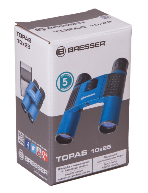 Бинокль Bresser Topas 10x25 Blue Бинокль Bresser Topas 10x25 Blue