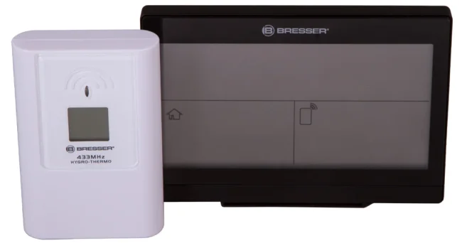 Метеостанция Bresser TemeoTrend LG с радиоуправлением, черная Метеостанция Bresser TemeoTrend LG с радиоуправлением, черная