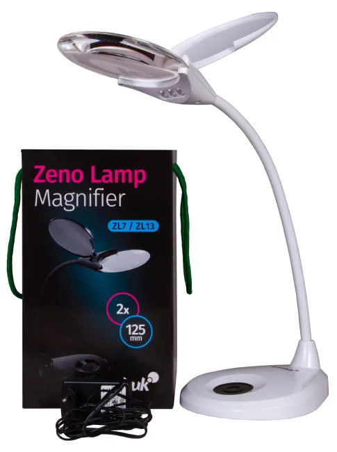 Лупа-лампа Levenhuk Zeno Lamp ZL13, белая Лупа-лампа Levenhuk Zeno Lamp ZL13, белая
