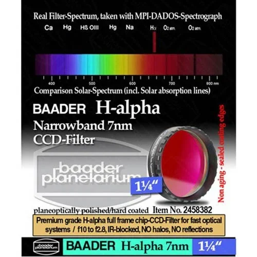 Фильтр Baader Planetarium H-Alpha Filter 7nm, 1,25" Фильтр Baader Planetarium H-Alpha Filter 7nm, 1,25"