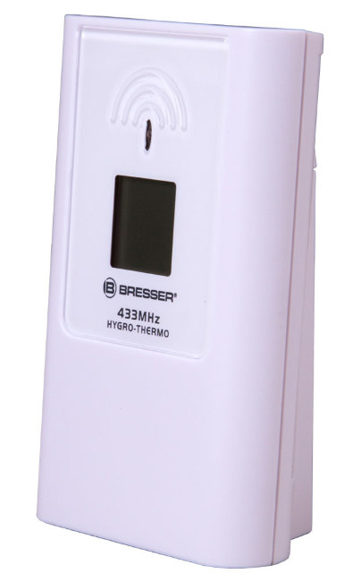 Метеостанция (настенные часы) Bresser TemeoTrend JC LCD с радиоуправлением, черная