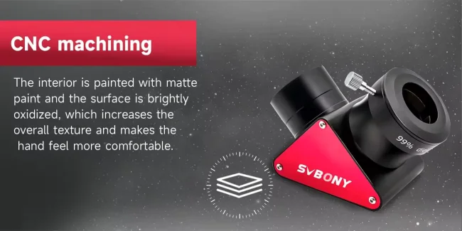 Диагональное зеркало SVBONY 90 гр., 2" диэлектрическое (W9165A)