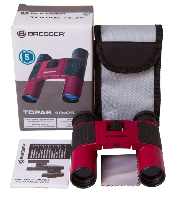 Бинокль Bresser Topas 10x25 Red Бинокль Bresser Topas 10x25 Red