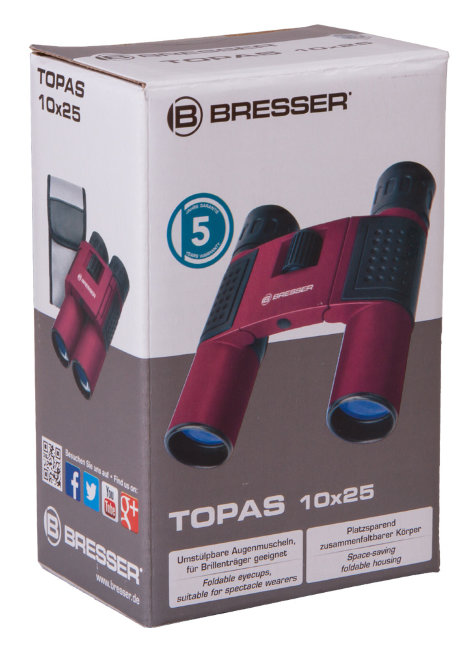 Бинокль Bresser Topas 10x25 Red Бинокль Bresser Topas 10x25 Red