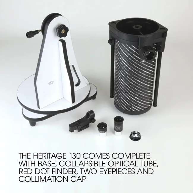 Телескоп Sky-Watcher Dob 130/650 Heritage Retractable, настольный Телескоп Sky-Watcher Dob 130/650 Heritage Retractable, настольный