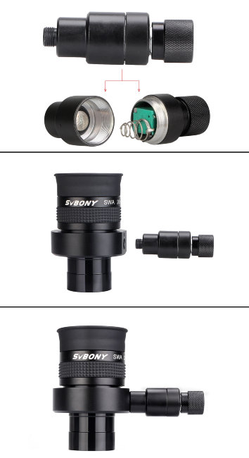 Окуляр-гид SVBONY 20 мм с перекрестием и подсветкой Окуляр-гид SVBONY 20 мм с перекрестием и подсветкой