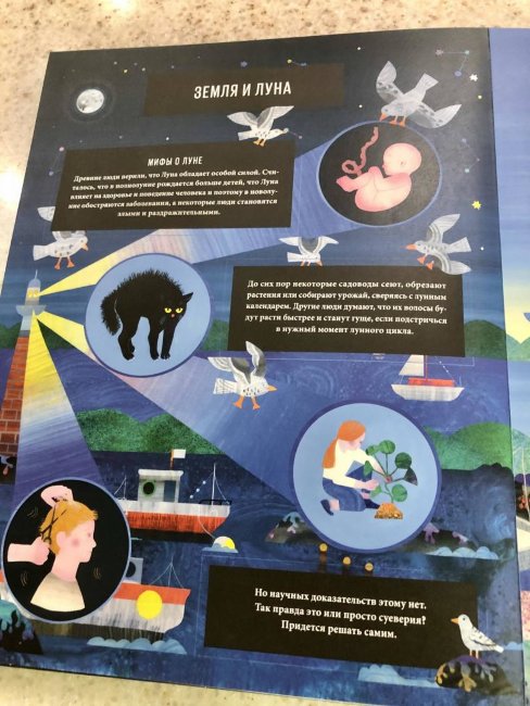 Луна. Интерактивная книга с объемными иллюстрациями