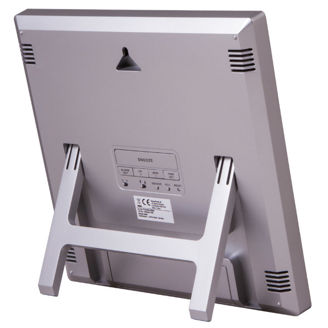 Метеостанция (настенные часы) Bresser TemeoTrend JC LCD с радиоуправлением, серебристая Метеостанция (настенные часы) Bresser TemeoTrend JC LCD с радиоуправлением, серебристая