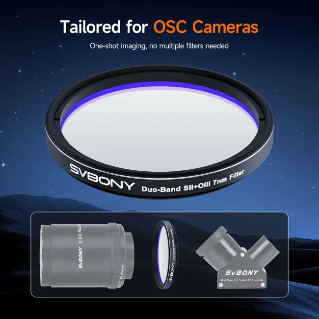 Фильтр SVBONY Dual-Band SII OIII 7nm, 2"