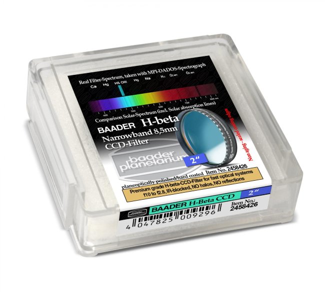 Фильтр Baader Planetarium H-Beta Filter 8.5nm, 2" Фильтр Baader Planetarium H-Beta Filter 8.5nm, 2"