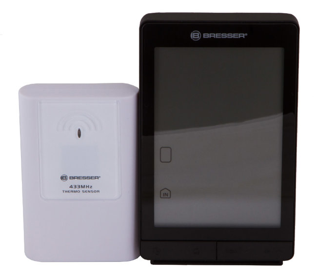 Метеостанция Bresser TemeoTrend STX с радиоуправлением, черная Метеостанция Bresser TemeoTrend STX с радиоуправлением, черная