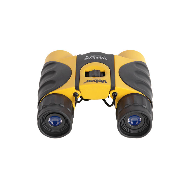 Бинокль Veber WP 10x25 черный/желтый Бинокль Veber WP 10x25 черный/желтый