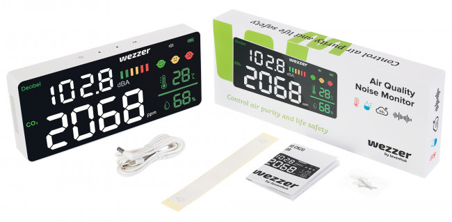 Монитор качества воздуха Levenhuk Wezzer Air PRO CN20, с шумомером
