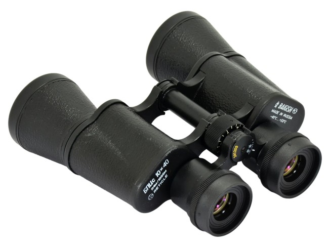 Бинокль КОМЗ БПЦc 10х40 с сеткой рубин