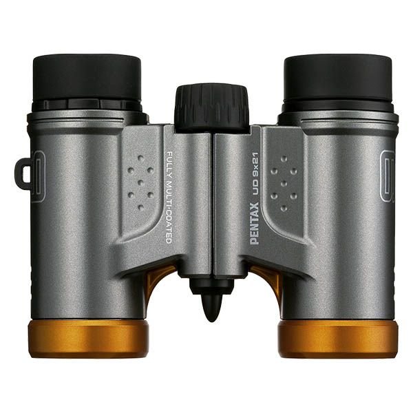 Бинокль Pentax UD 9x21 серо-оранжевый
