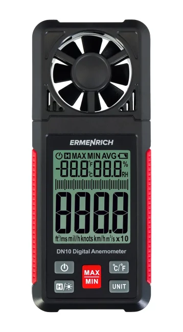 Цифровой анемометр Ermenrich Seek DN10 Цифровой анемометр Ermenrich Seek DN10