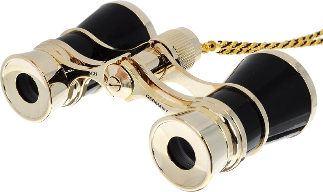 Бинокль театральный Eschenbach Glamour 3х25 Black, с цепочкой