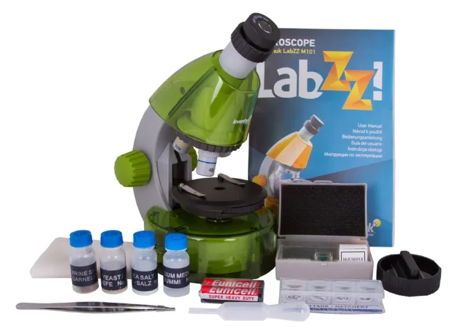 Микроскоп Levenhuk LabZZ M101 Lime\Лайм Микроскоп Levenhuk LabZZ M101 Lime\Лайм